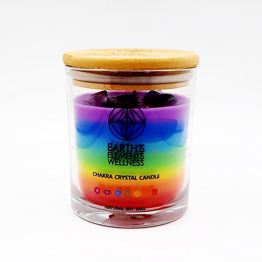 Earth's Element Chakra Crystal Candle 7.10oz 200g