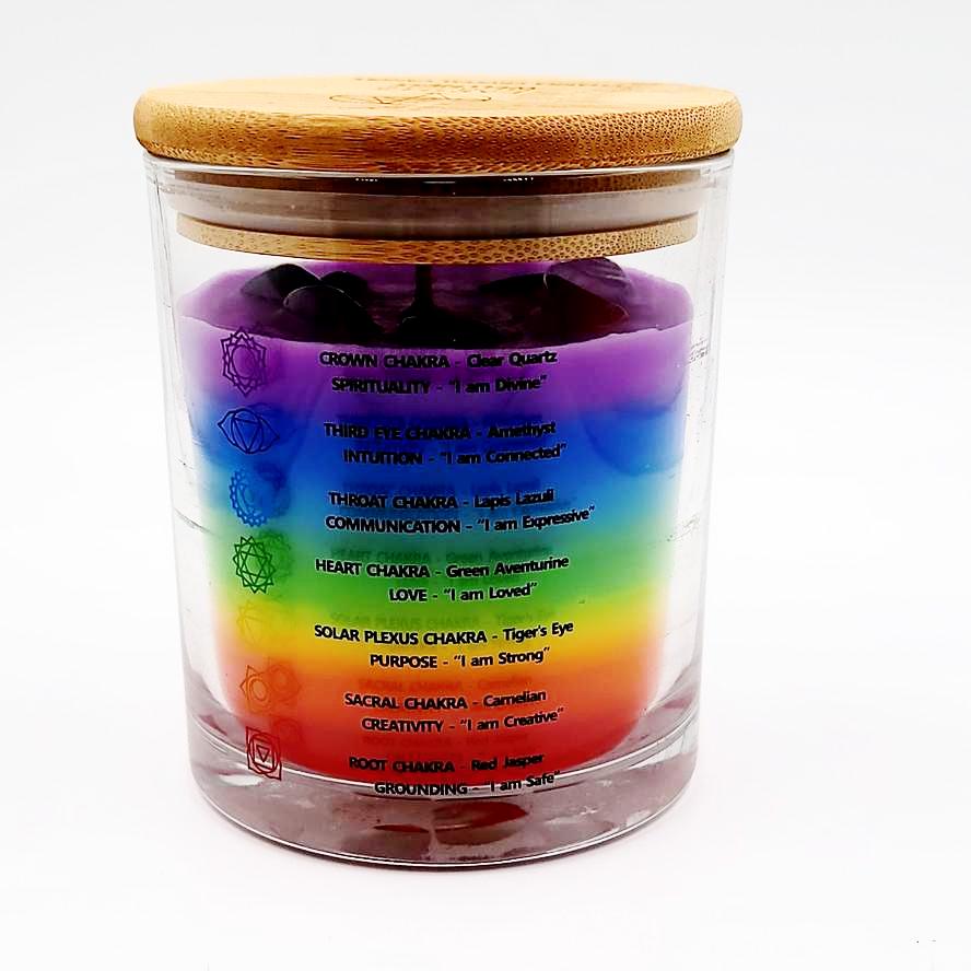 Earth's Element Chakra Crystal Candle 7.10oz 200g