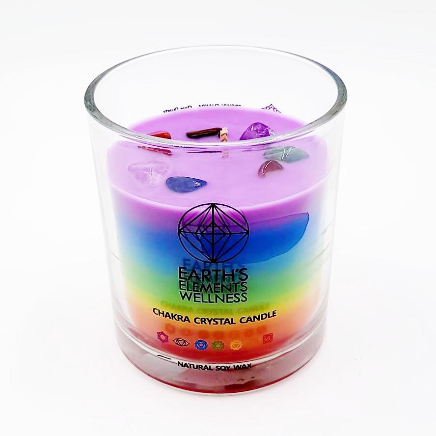 Earth's Element Chakra Crystal Candle 7.10oz 200g