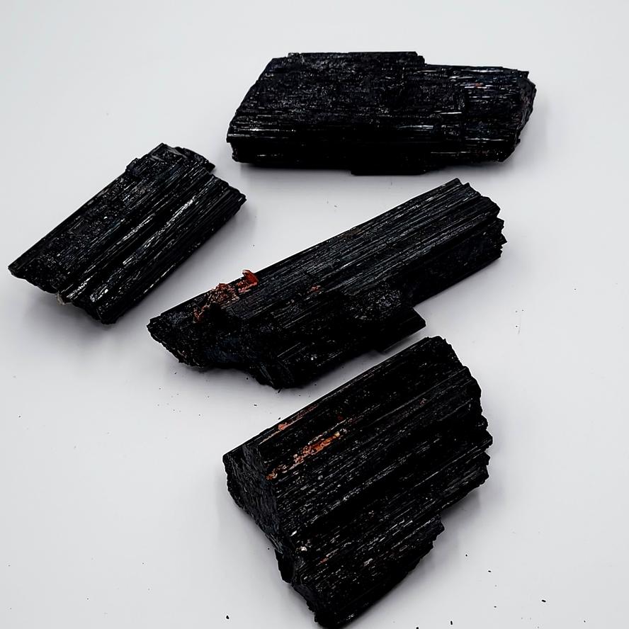 Black Tourmaline Rough Stone High Quality 4-5" 100-130mm - Elevated Metaphysical