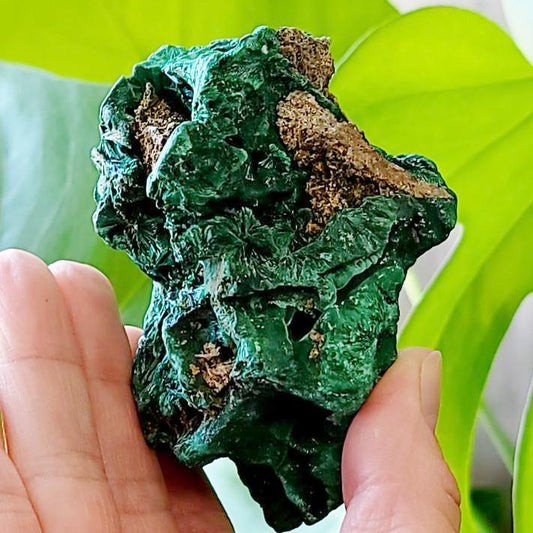 Malachite Cluster Silk Malachite Specimen Velvet  90 mm 9.3oz