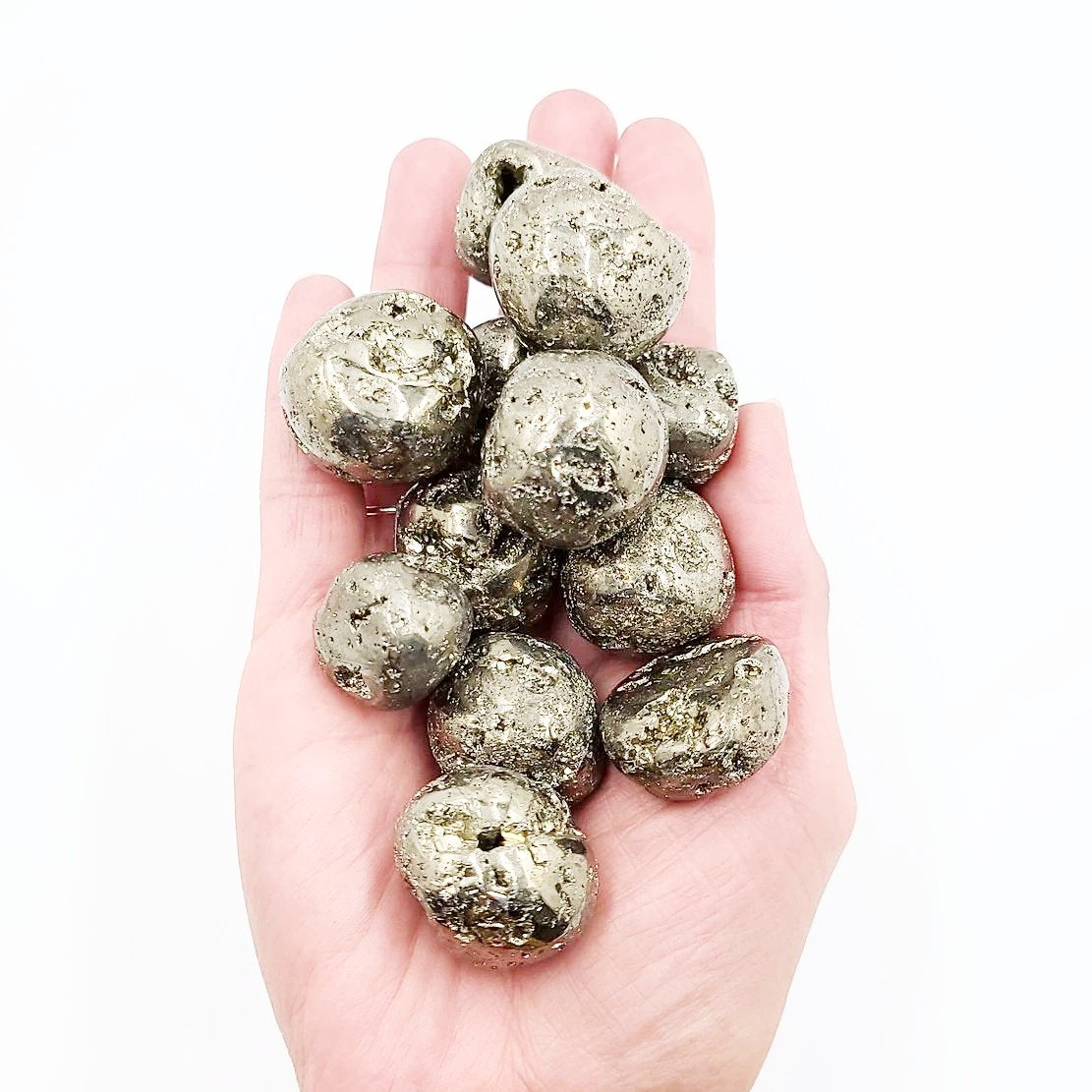 Pyrite Tumbled Stone High Quality - Elevated Metaphysical