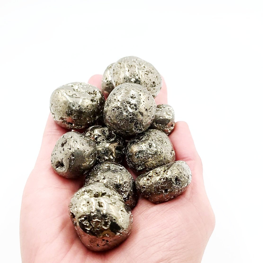 Pyrite Tumbled Stone High Quality - Elevated Metaphysical