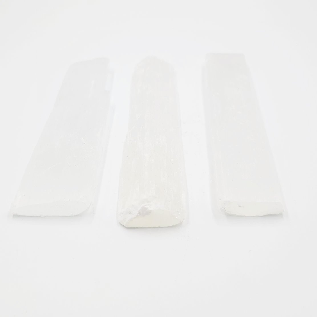 Selenite Plate Stick Rough 5.5" 14cm 100-200g - Elevated Metaphysical