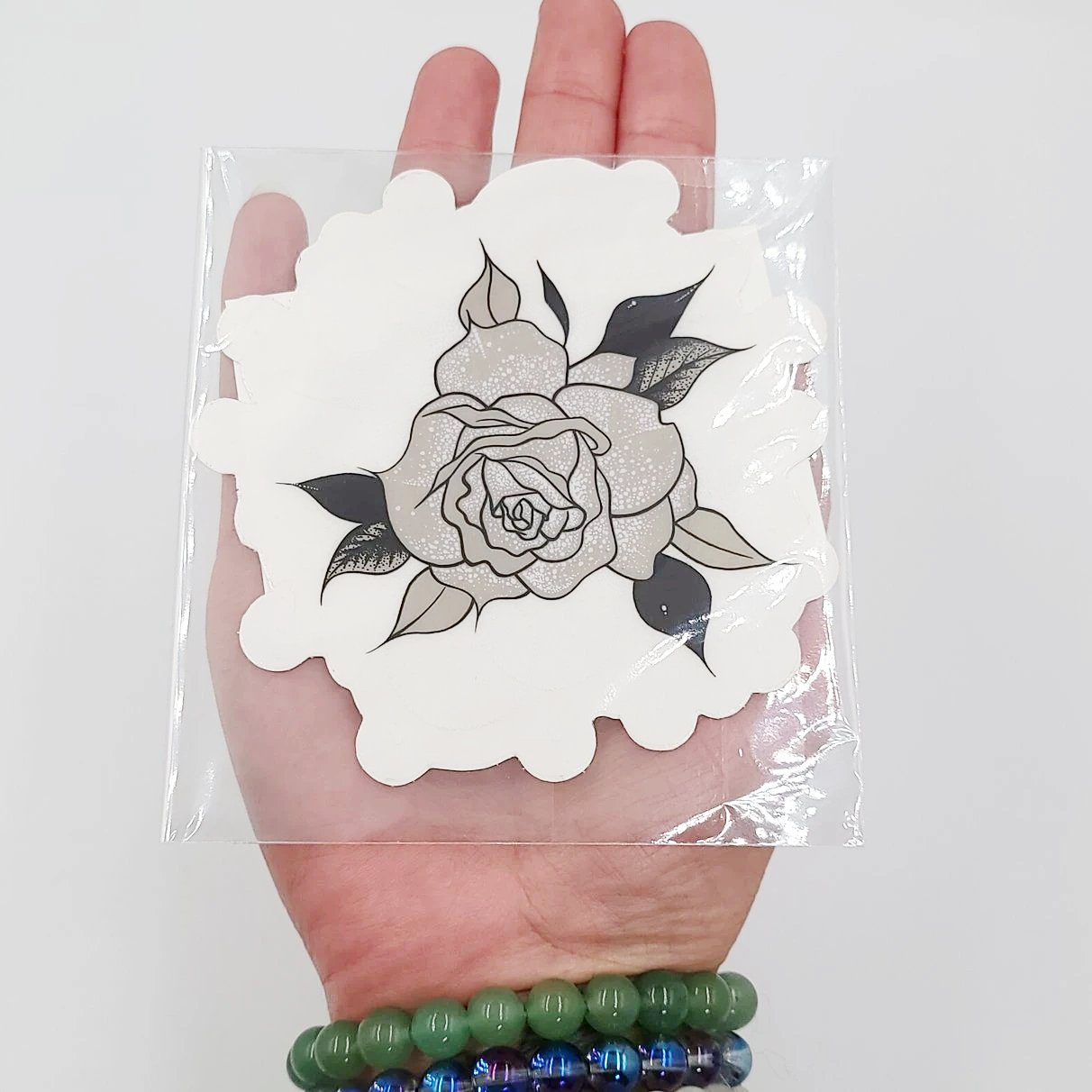 "The Rose" Sticker Art By Sin De La Morte - Elevated Metaphysical