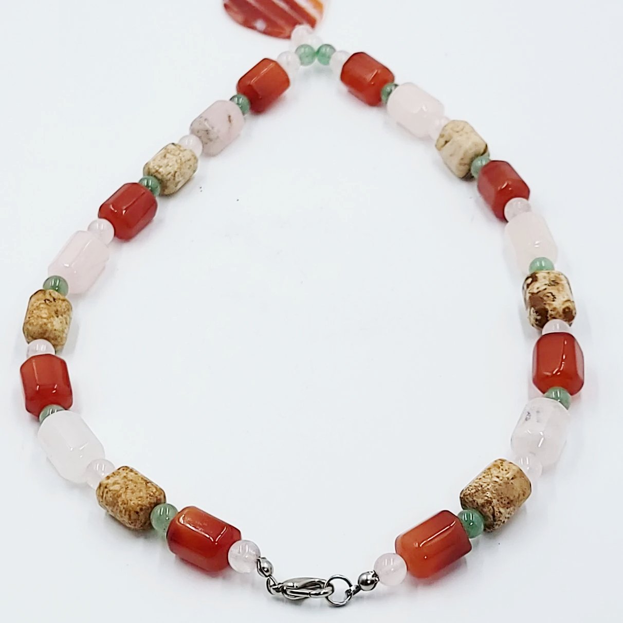 Carnelian Necklace Multi Gemstone Necklace 18" - Elevated Metaphysical