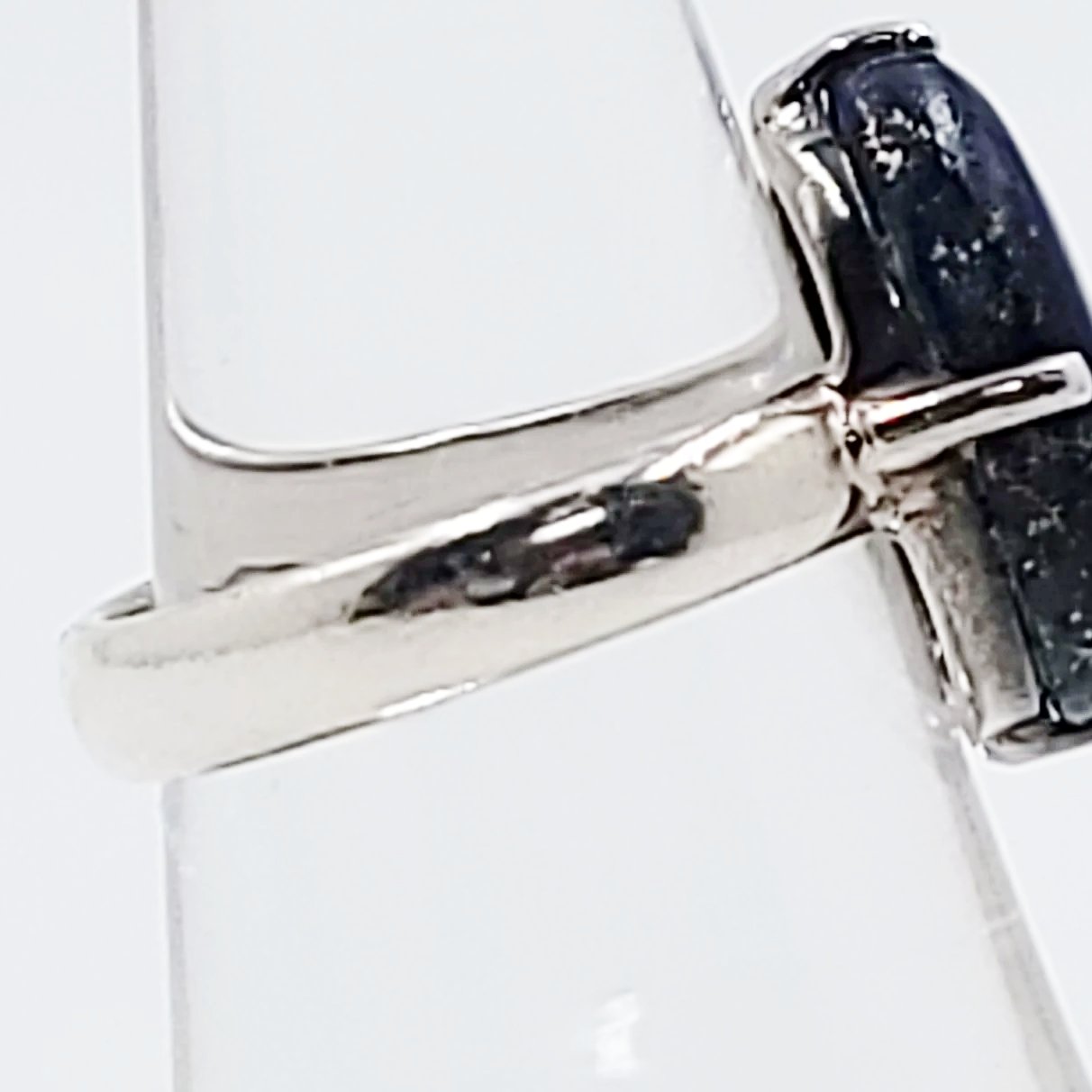 Lapis Lazuli Ring 10 ct Sterling Silver Ring - Elevated Metaphysical