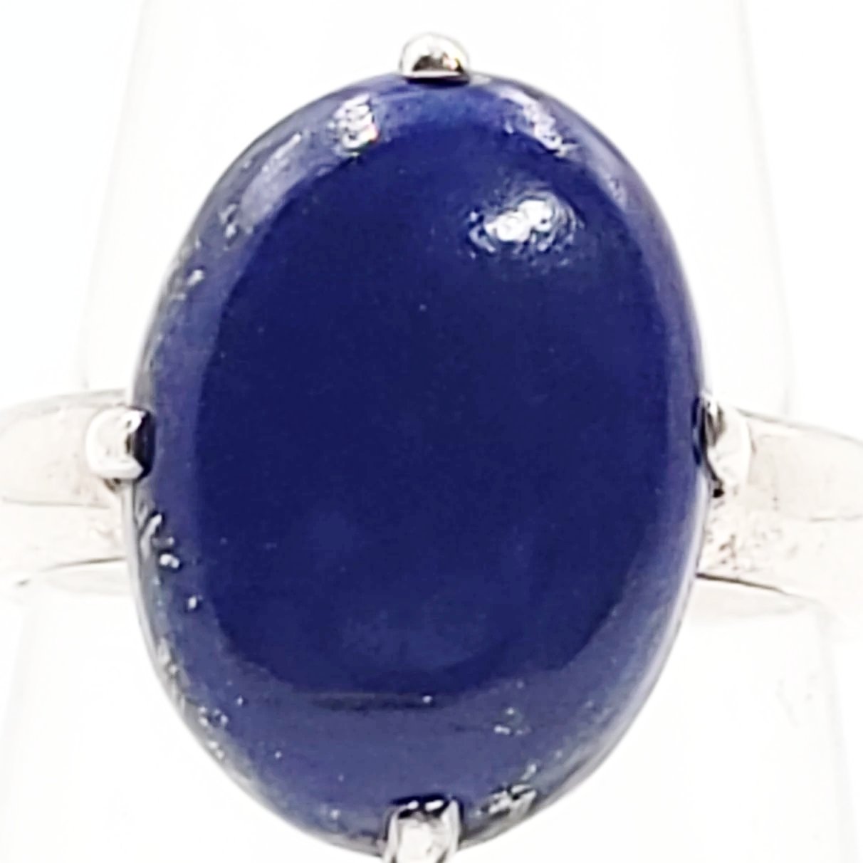 Lapis Lazuli Ring 10 ct Sterling Silver Ring - Elevated Metaphysical