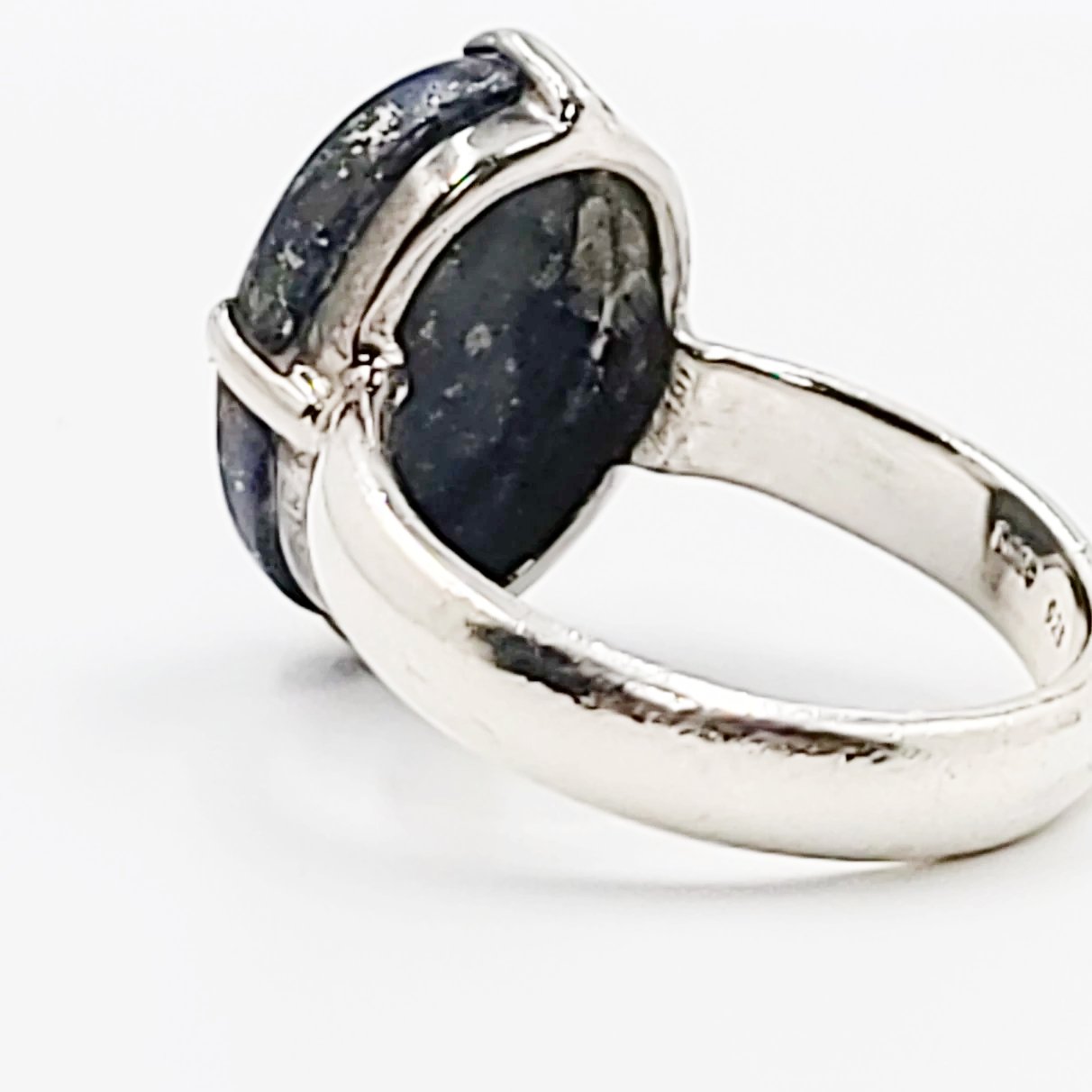 Lapis Lazuli Ring 10 ct Sterling Silver Ring - Elevated Metaphysical