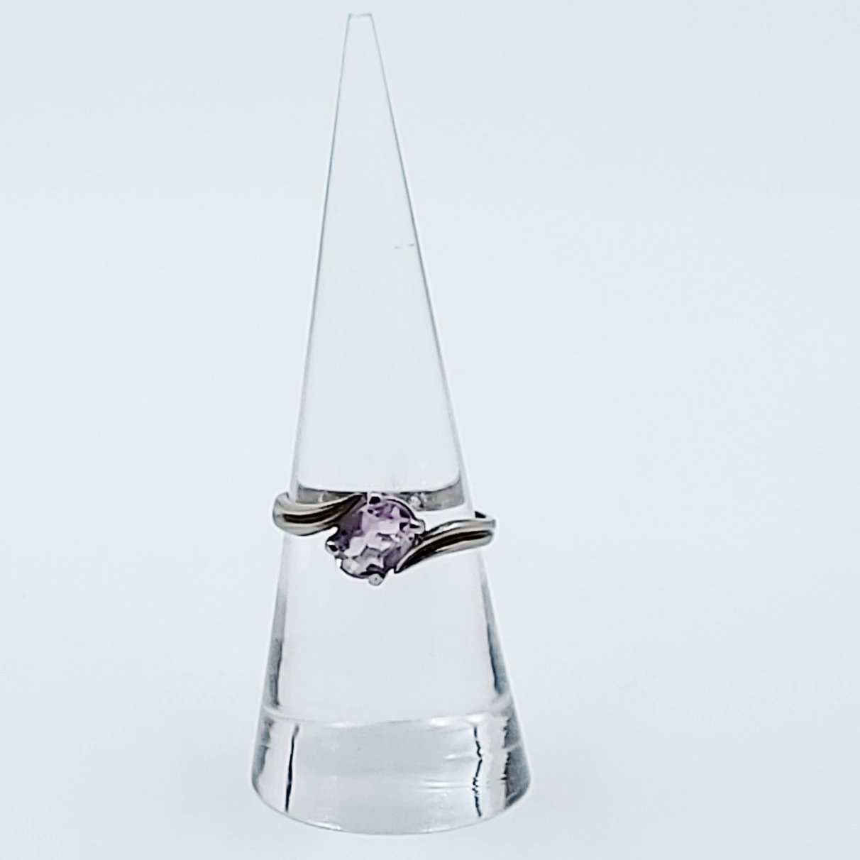 Amethyst Ring 1.5 ct Sterling Silver Band - Elevated Metaphysical