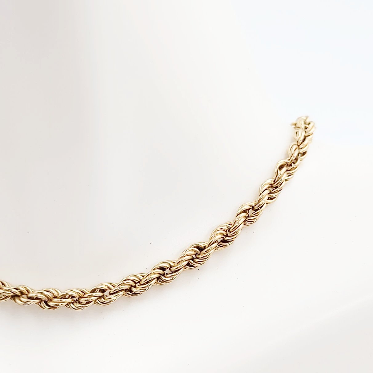 Rope Bracelet 14kt Gold 8" - Elevated Metaphysical