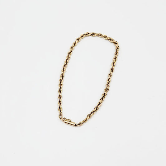 Rope Bracelet 14kt Gold 8" - Elevated Metaphysical