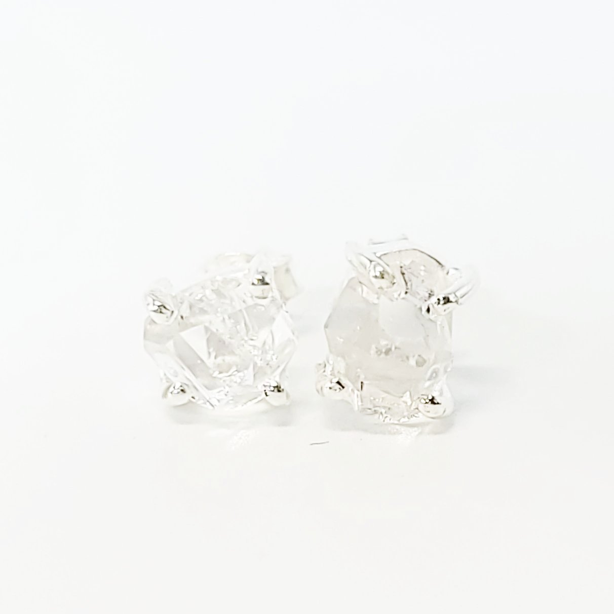 Herkimer Diamonds Earrings Sterling Silver Stud
