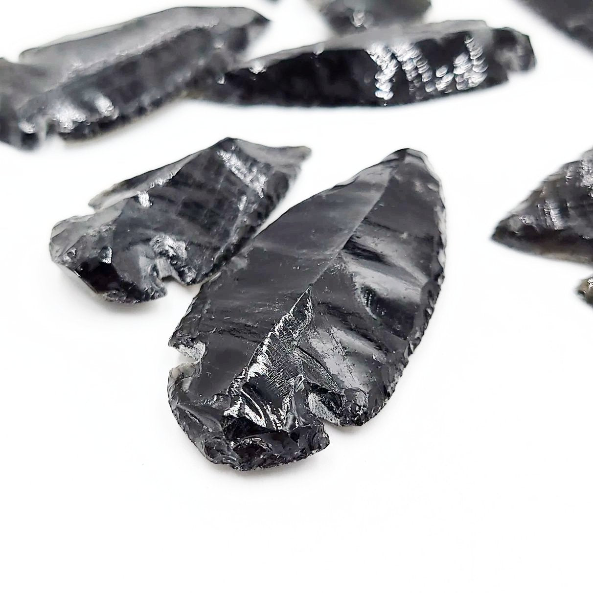 Black Obsidian Arrowhead Rough Stone - Elevated Metaphysical