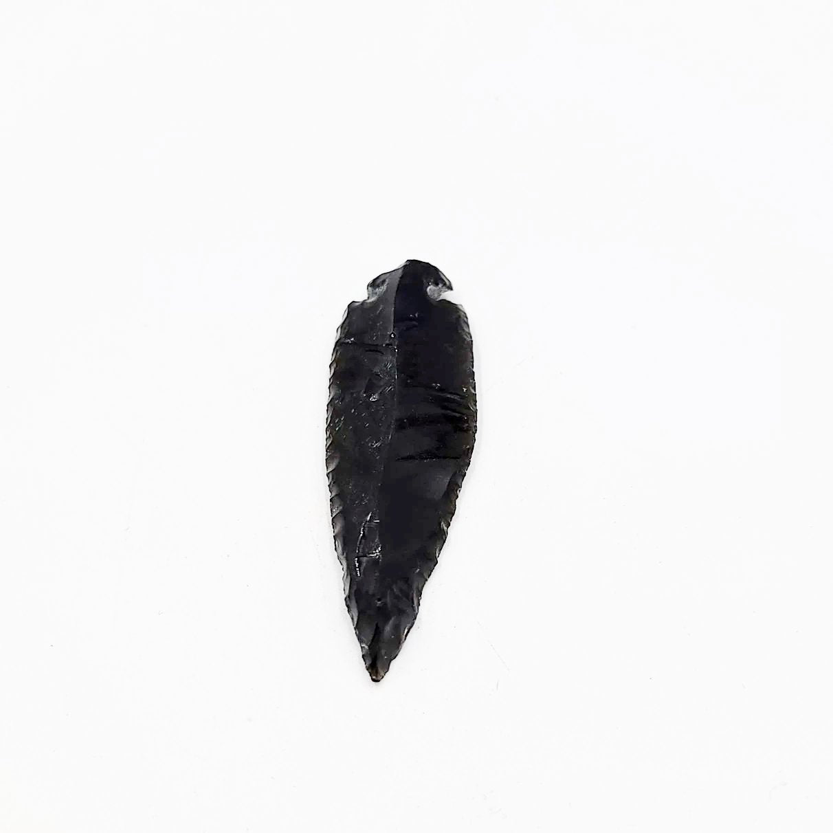 Black Obsidian Arrowhead Rough Stone - Elevated Metaphysical