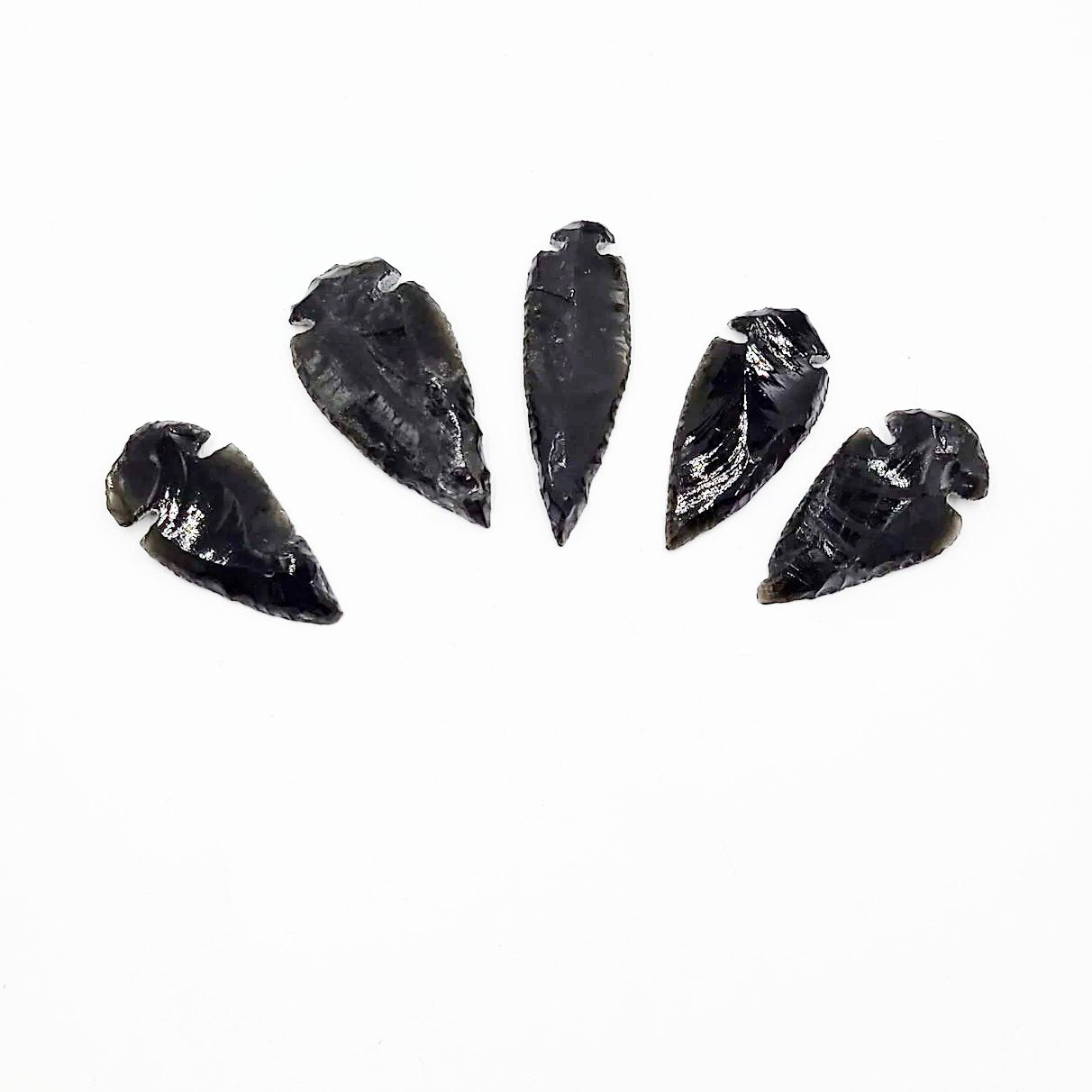 Black Obsidian Arrowhead Rough Stone - Elevated Metaphysical