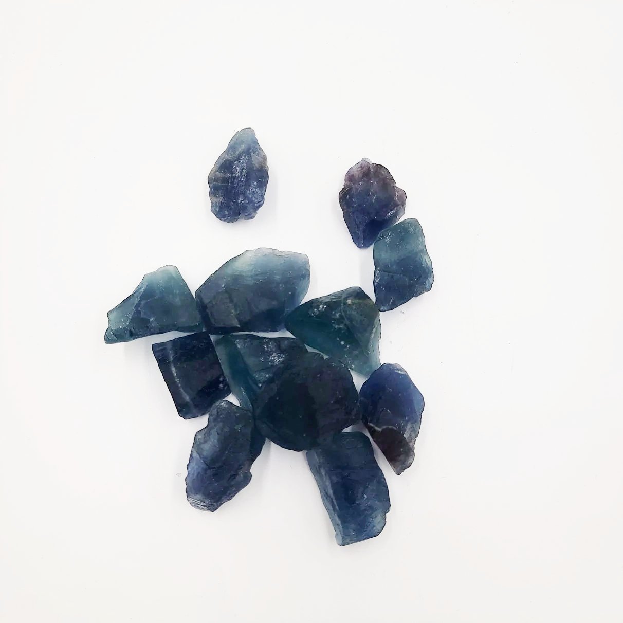 Blue Fluorite Rough Stone