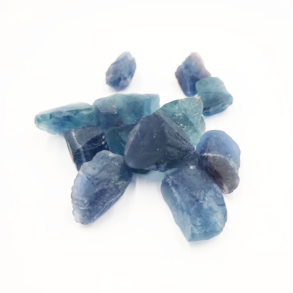 Blue Fluorite Rough Stone