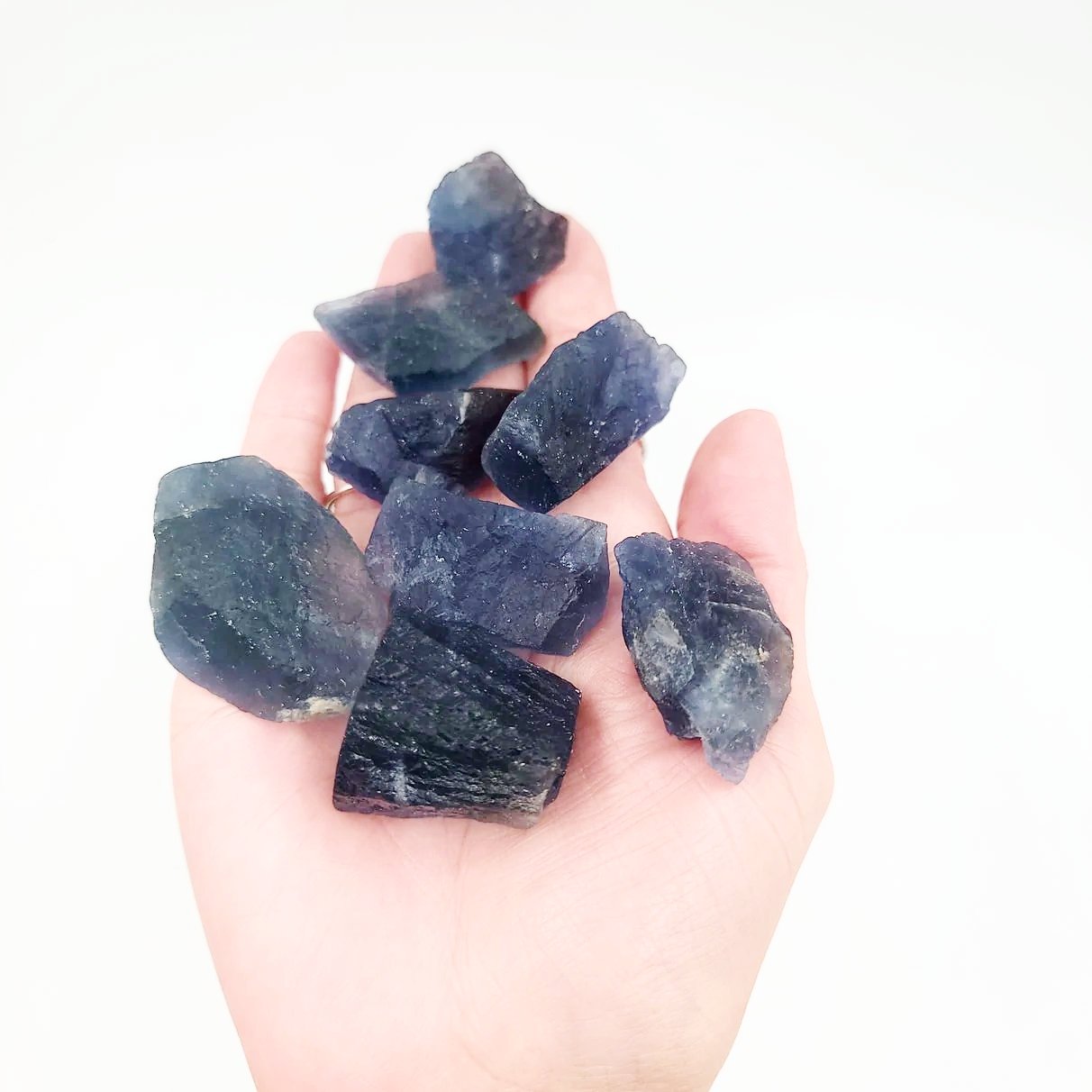 Blue Fluorite Rough Stone