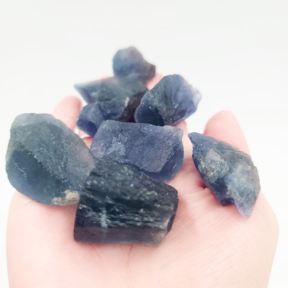 Blue Fluorite Rough Stone