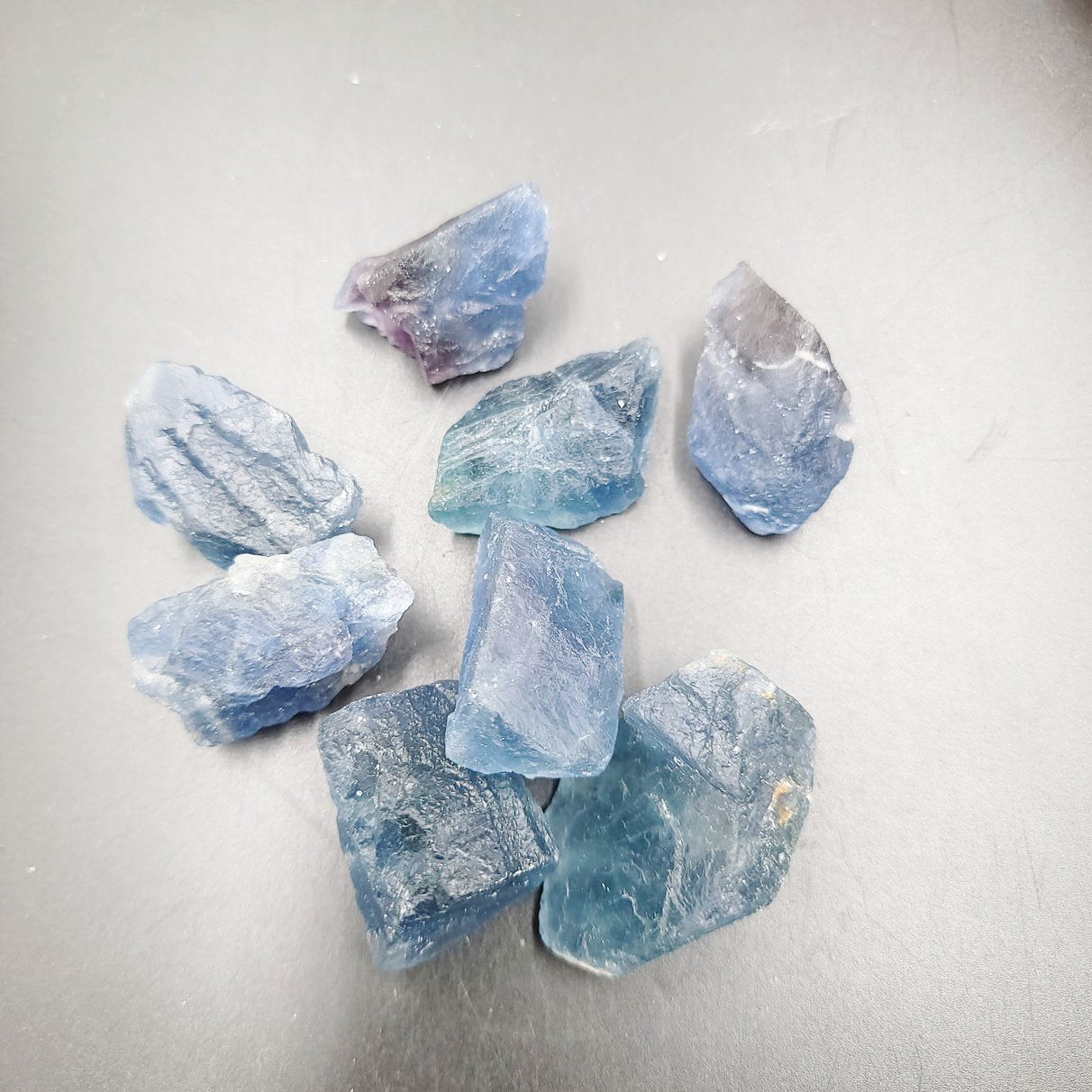Blue Fluorite Rough Stone