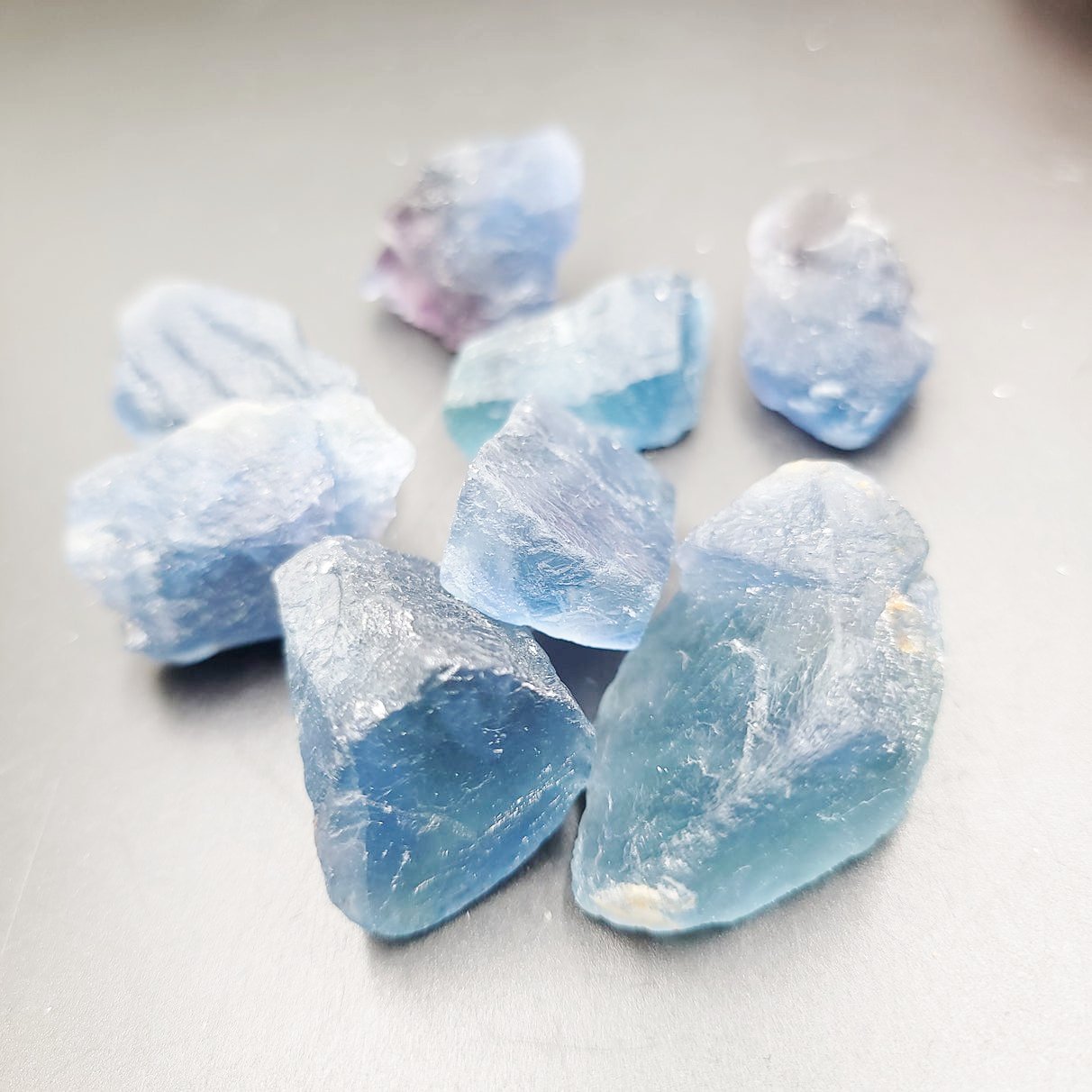 Blue Fluorite Rough Stone