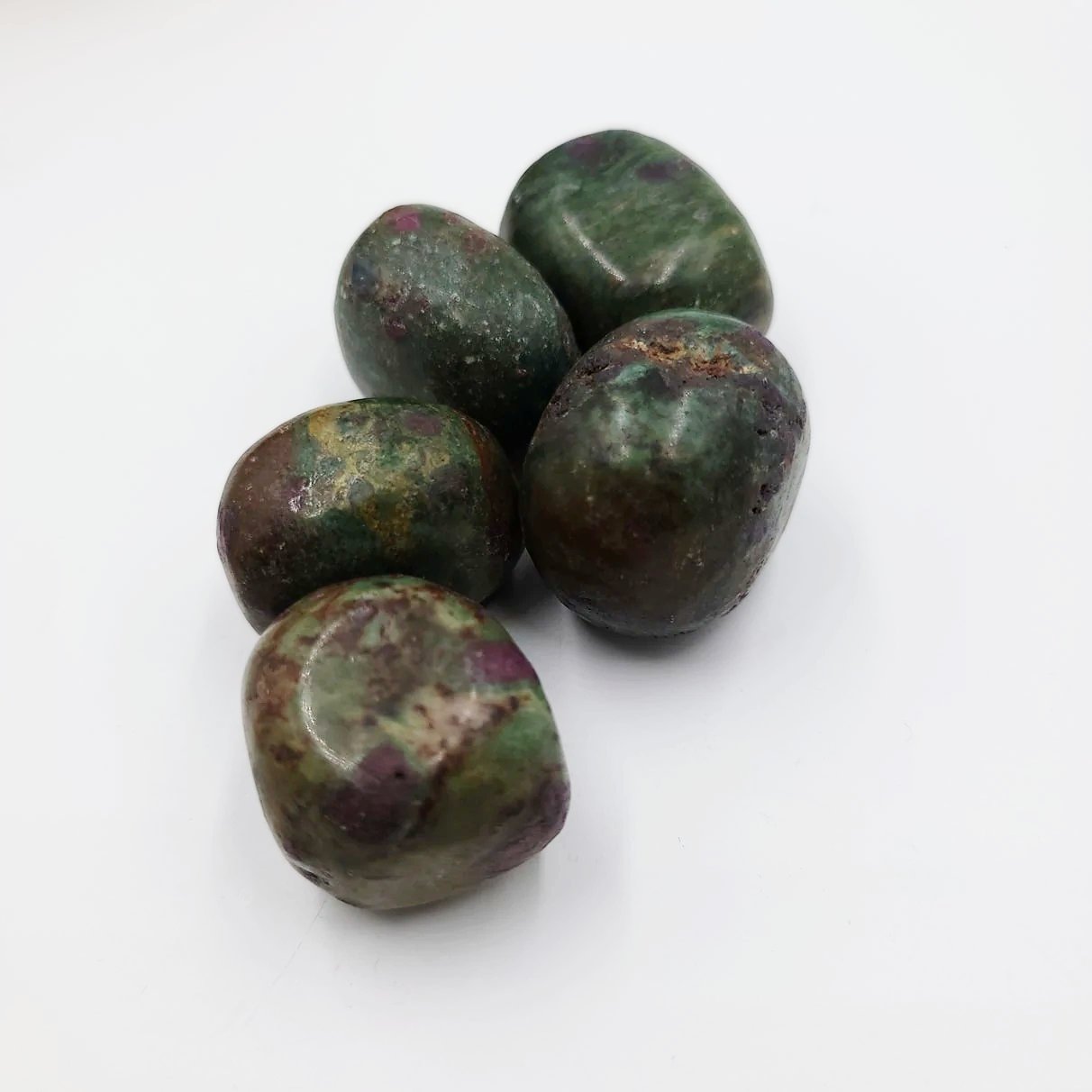 Ruby Fuchsite Kyanite Tumbled Stone - Elevated Metaphysical
