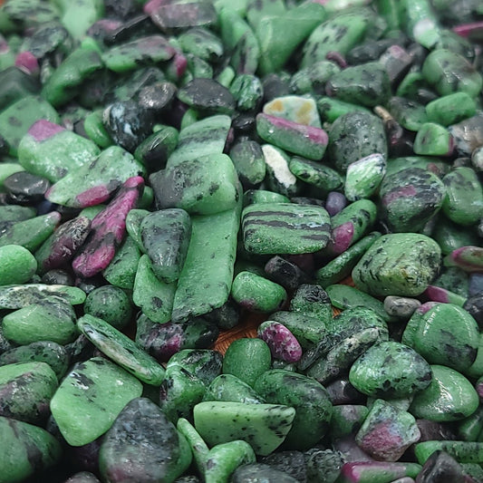 Ruby Zoisite Chips - Elevated Metaphysical