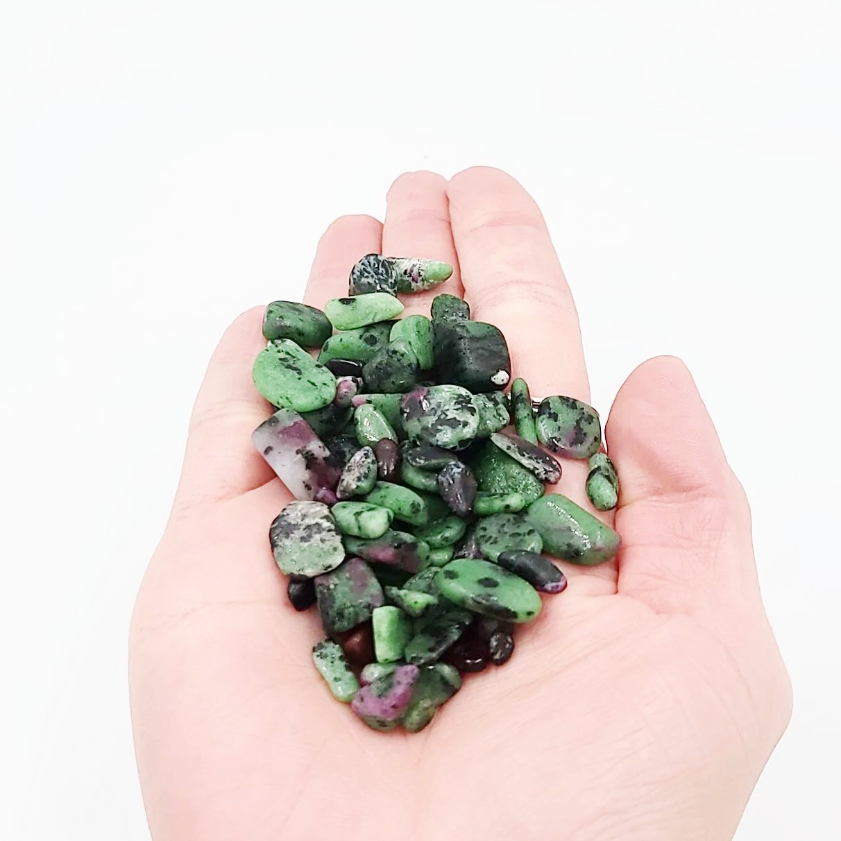 Ruby Zoisite Chips - Elevated Metaphysical