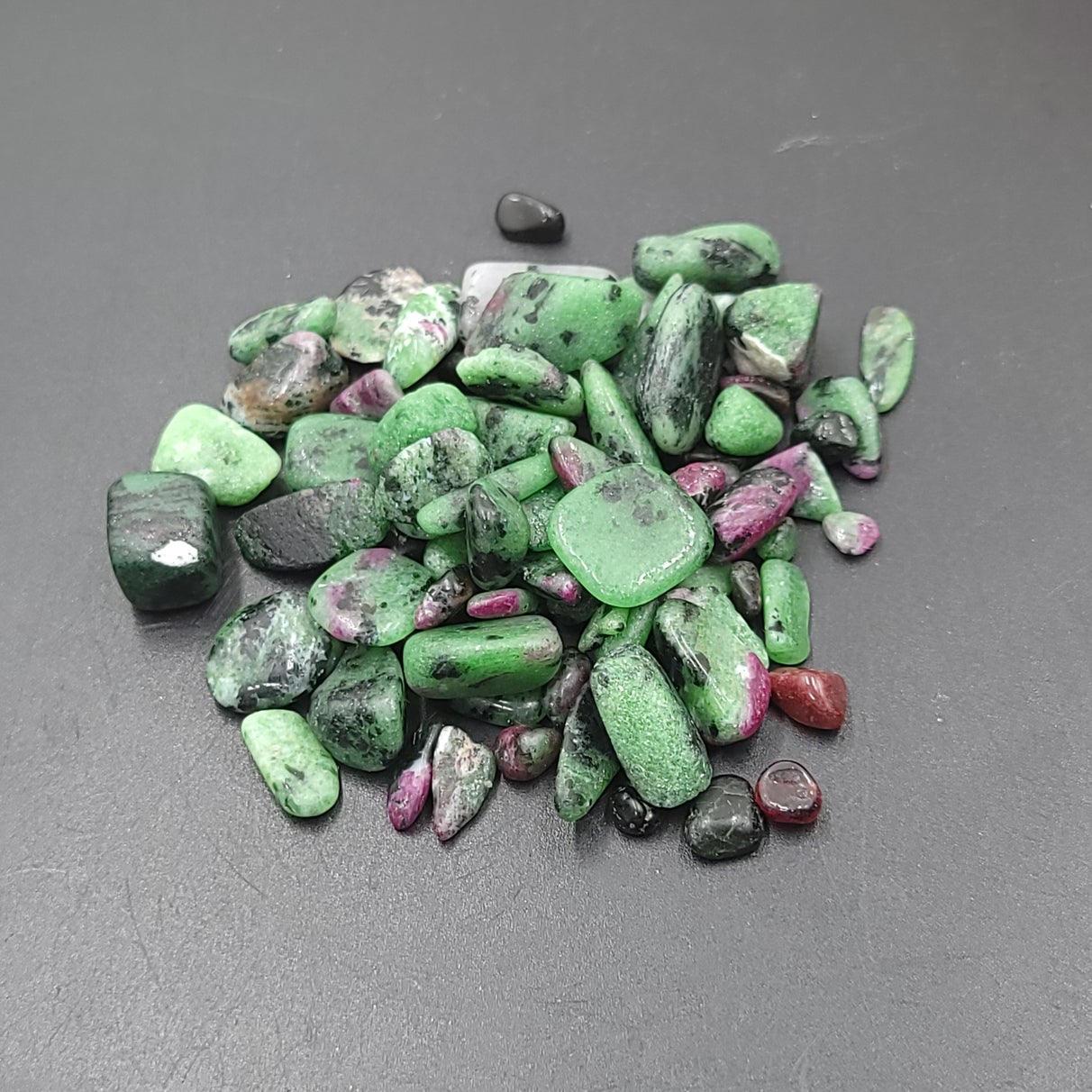 Ruby Zoisite Chips - Elevated Metaphysical