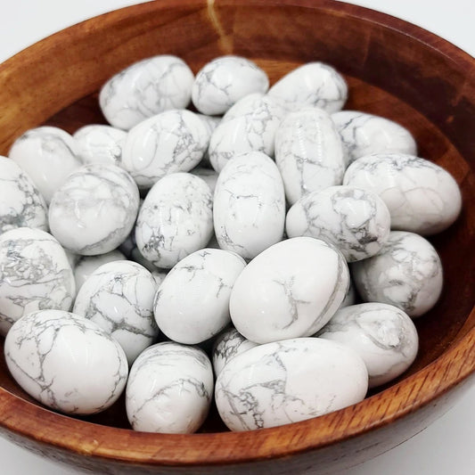 Howlite Tumbled Stone HQ - Elevated Metaphysical