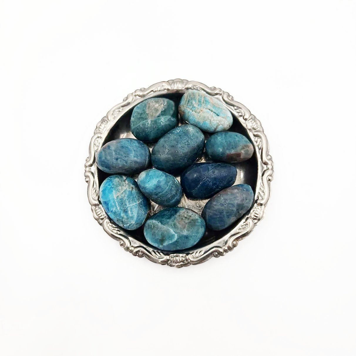 Blue Apatite Tumbled Stone HQ - Elevated Metaphysical