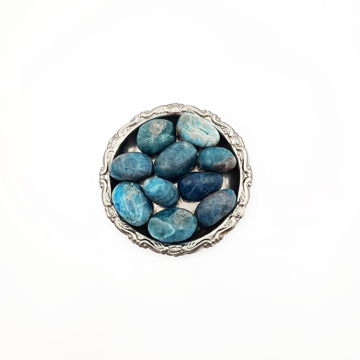 Blue Apatite Tumbled Stone HQ - Elevated Metaphysical