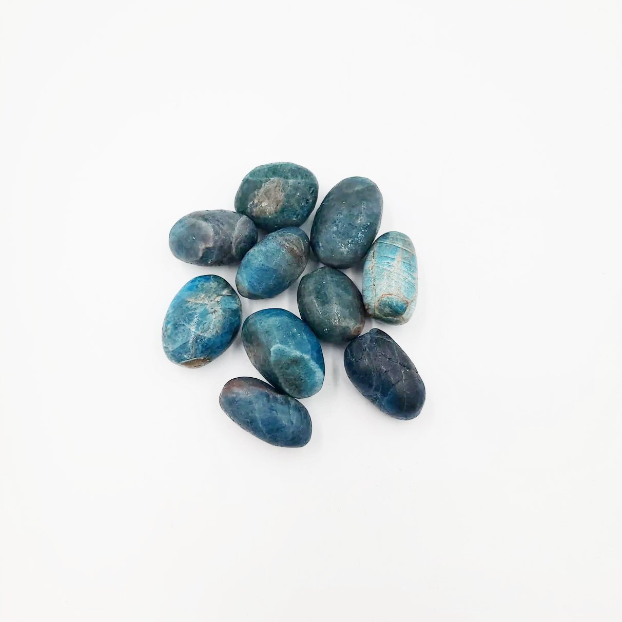 Blue Apatite Tumbled Stone HQ - Elevated Metaphysical