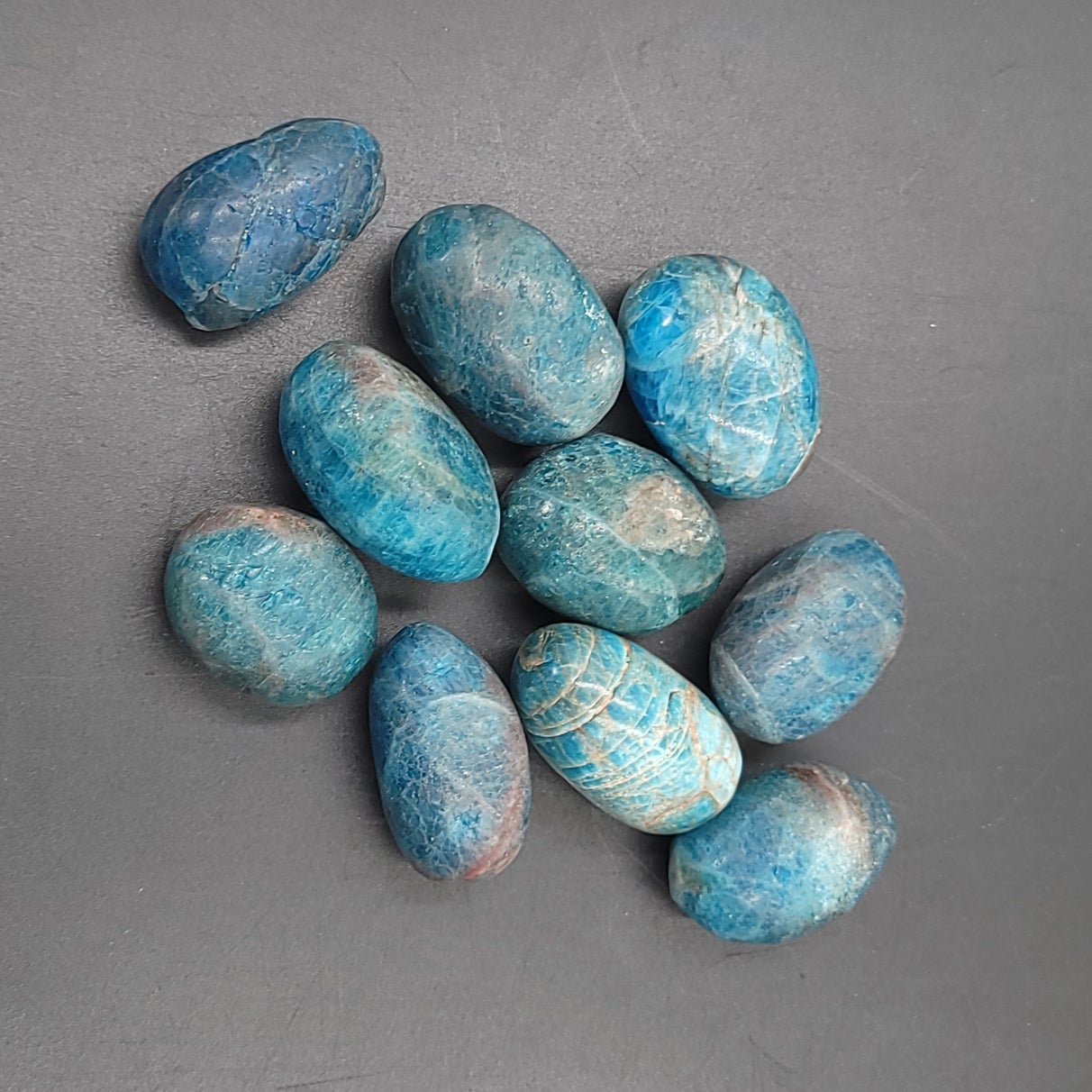 Blue Apatite Tumbled Stone HQ - Elevated Metaphysical