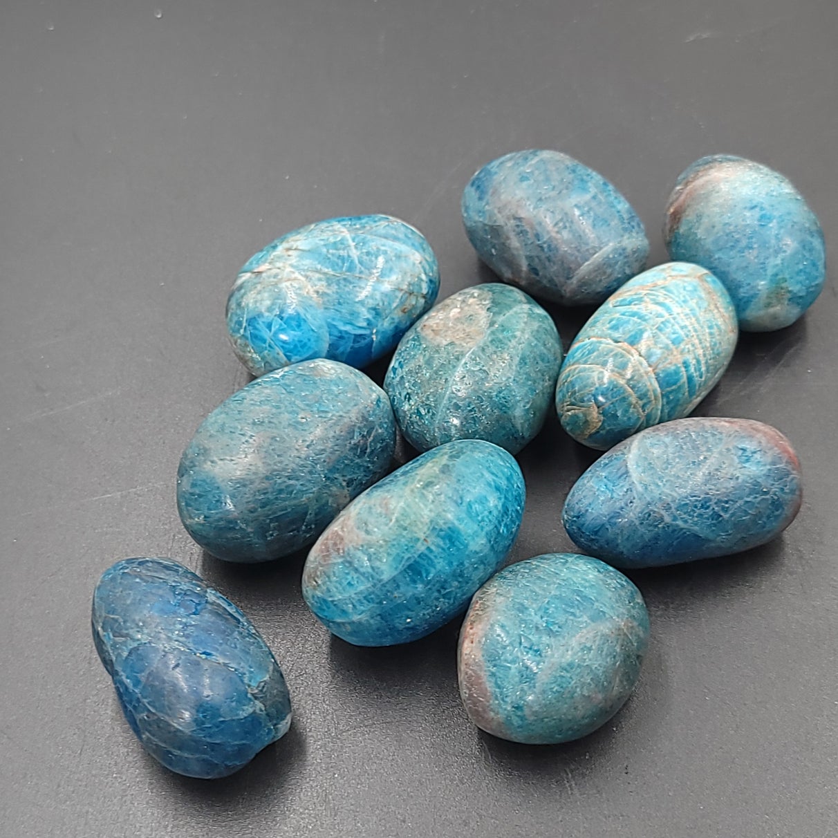 Blue Apatite Tumbled Stone HQ - Elevated Metaphysical