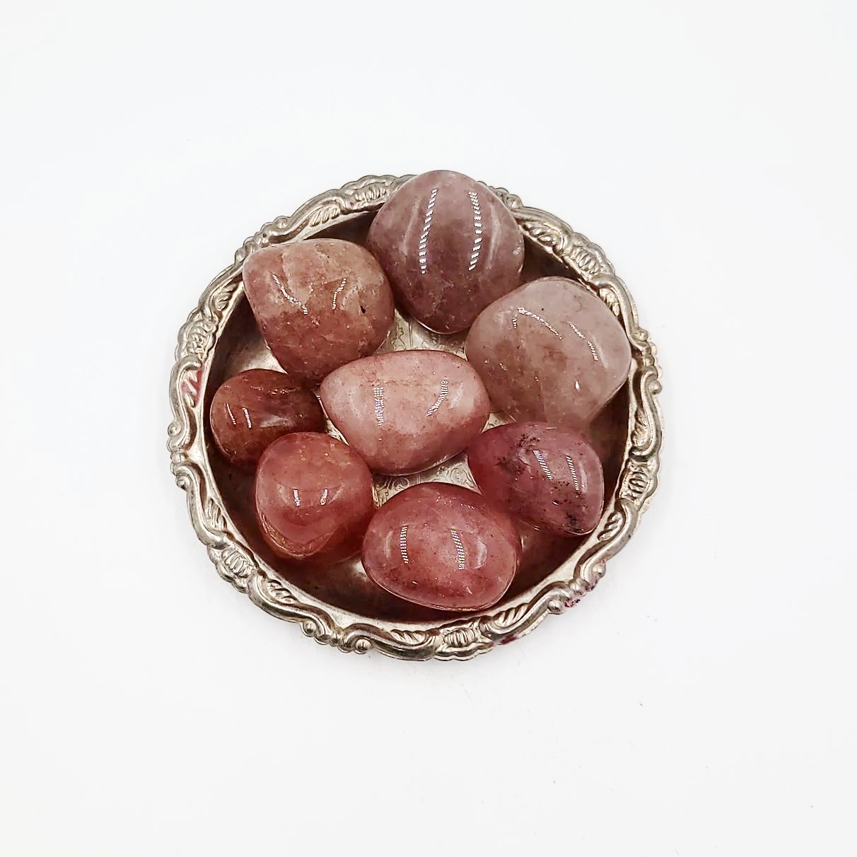 Strawberry Quartz Tumbled Stone Red Strawberry Quartz