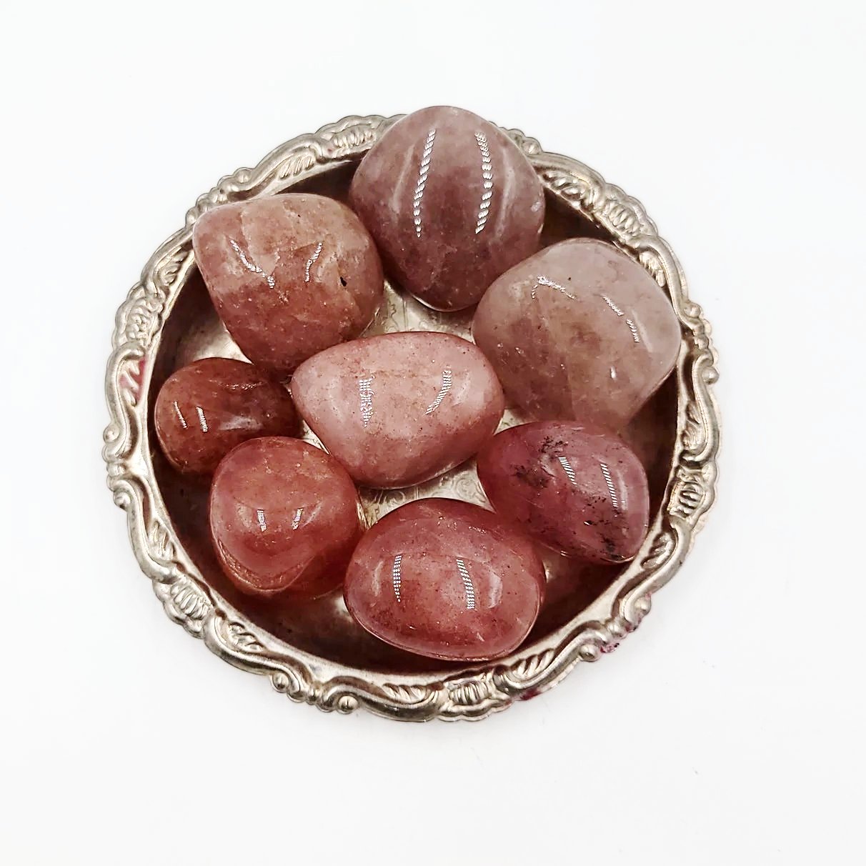 Strawberry Quartz Tumbled Stone Red Strawberry Quartz