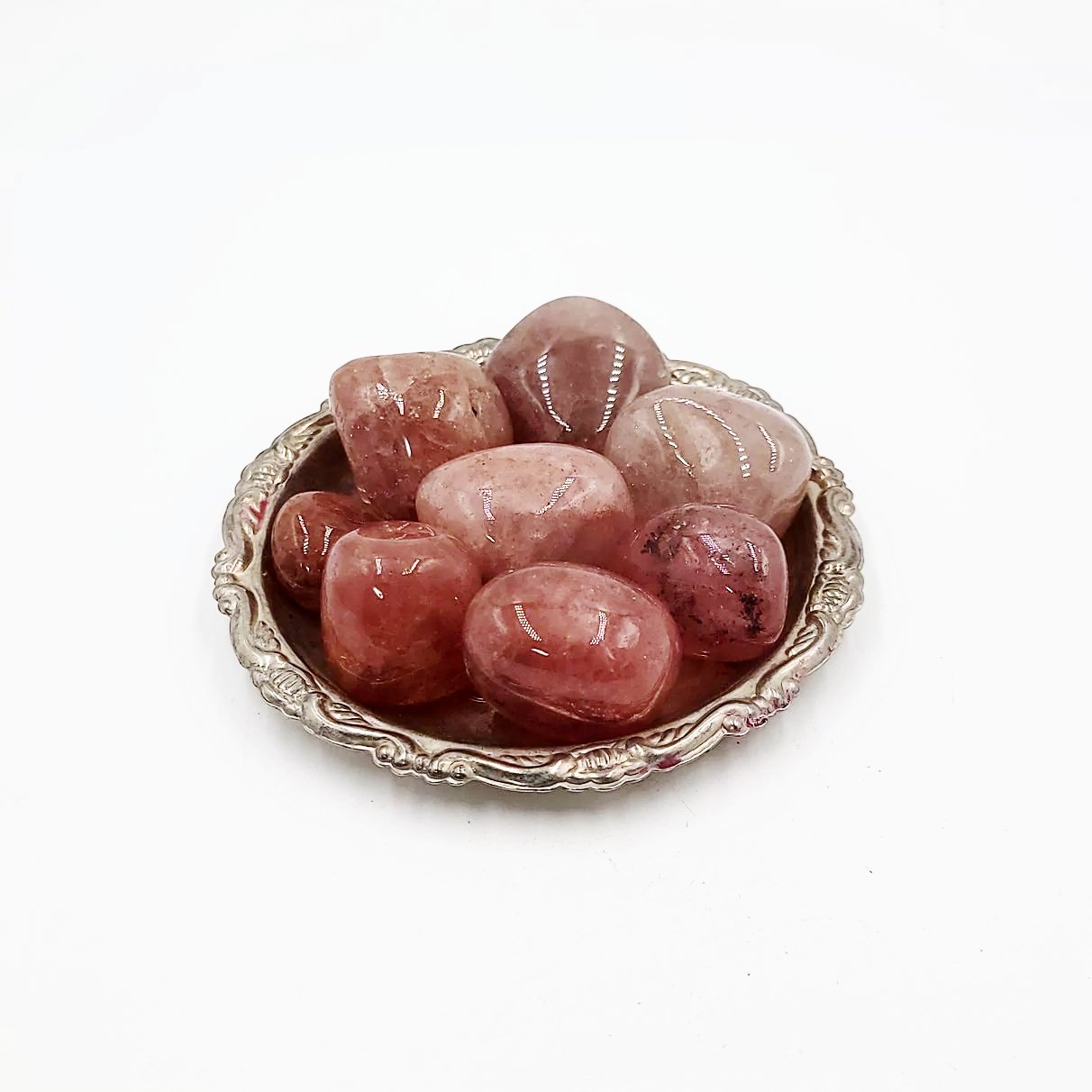 Strawberry Quartz Tumbled Stone Red Strawberry Quartz