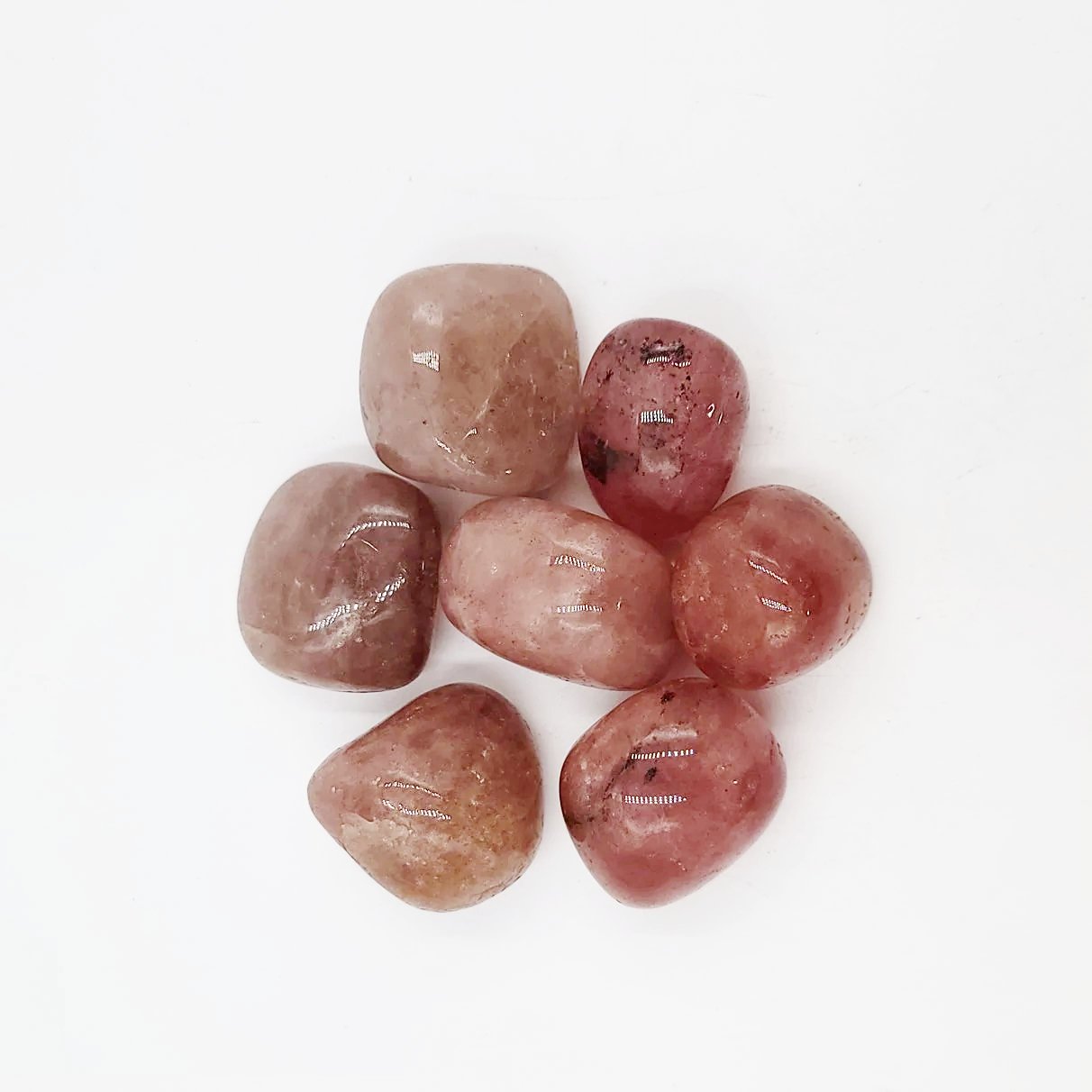 Strawberry Quartz Tumbled Stone Red Strawberry Quartz