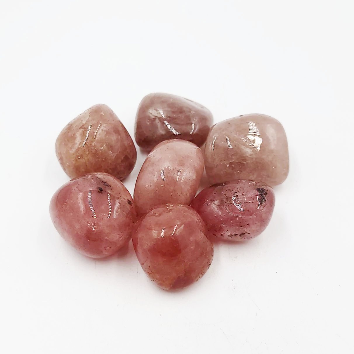 Strawberry Quartz Tumbled Stone Red Strawberry Quartz