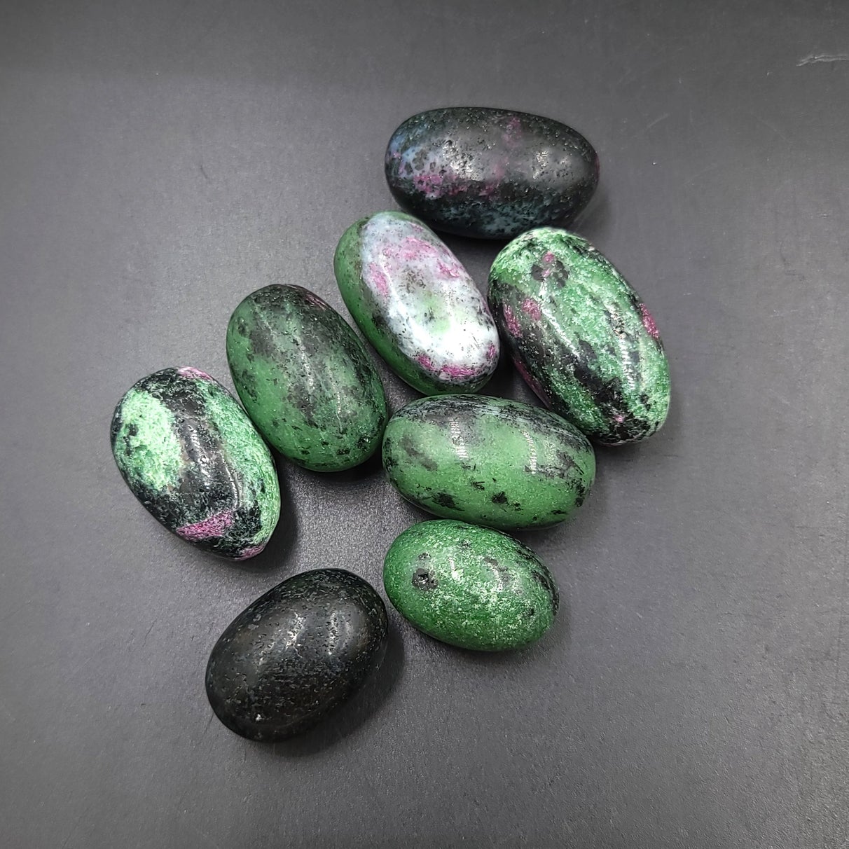 Ruby Zoisite Tumbled Stone - Elevated Metaphysical