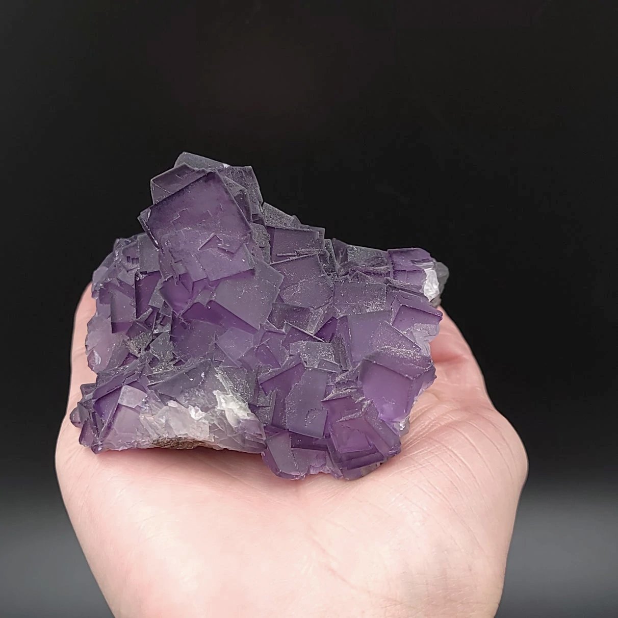 Fluorite Specimen Cubic Crystal Stone Purple Fluorite - Elevated Metaphysical