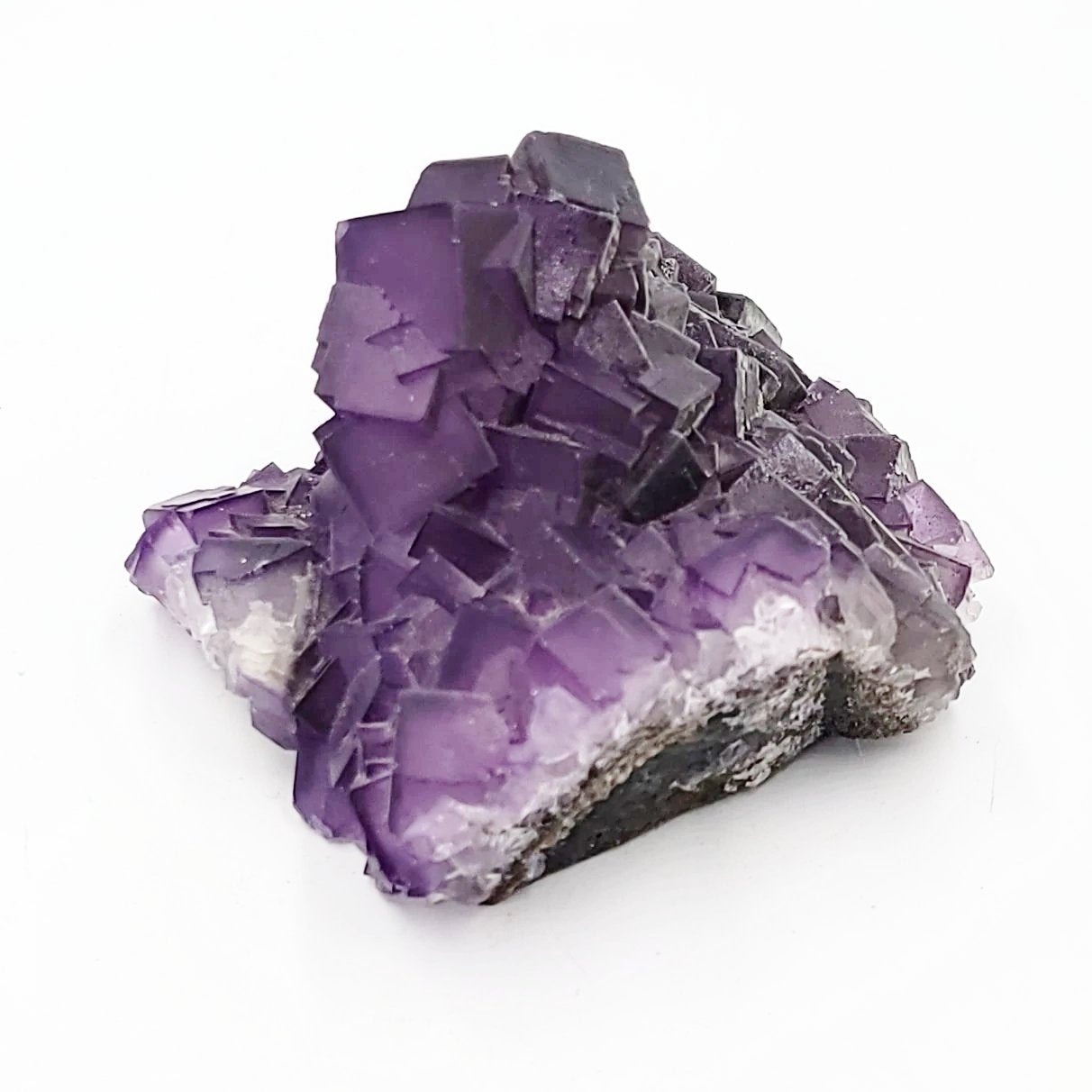 Fluorite Specimen Cubic Crystal Stone Purple Fluorite - Elevated Metaphysical