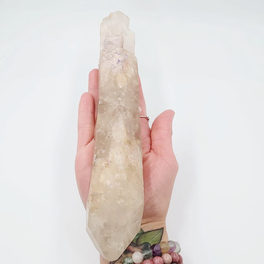 Laser Quartz Wand Point 10.25" 26cm 22.3oz 633g - Elevated Metaphysical