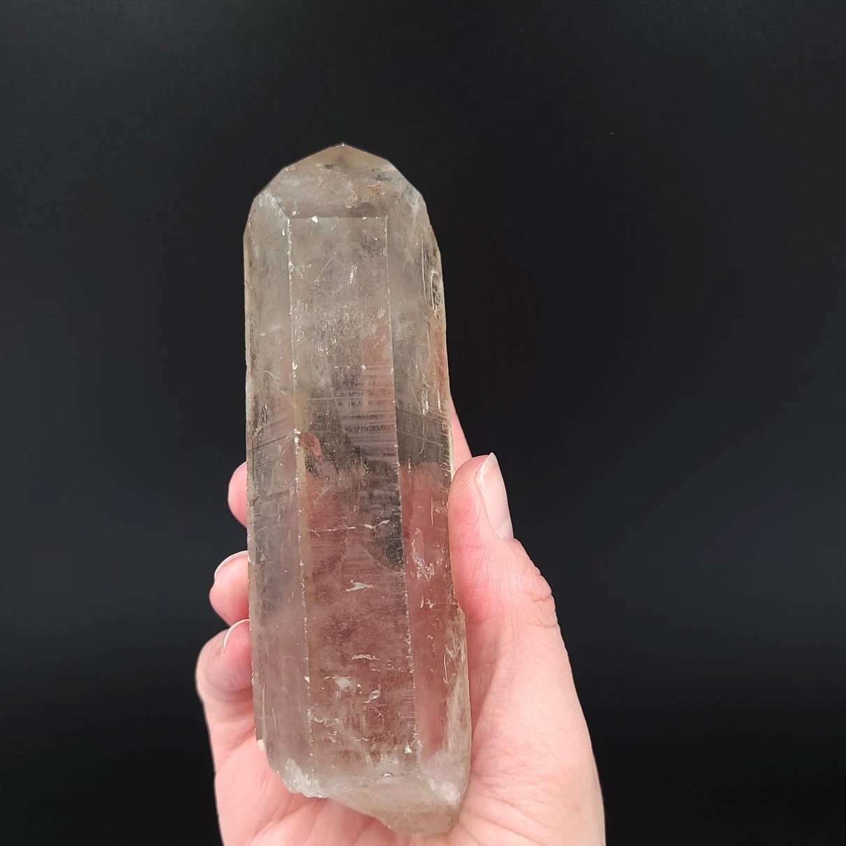 Laser Quartz Wand Point 5.6" 14.1cm 12.4oz 352g - Elevated Metaphysical