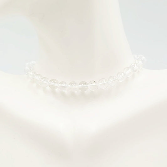 Clear Quartz Bead Bracelet 6mm - Elevated Metaphysical