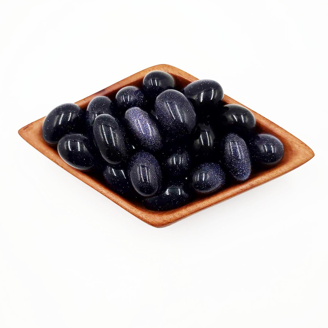 Blue Sandstone Tumbled Stone Blue Goldstone