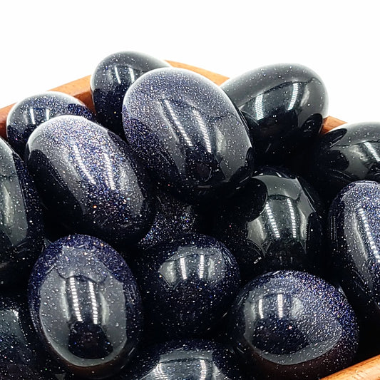 Blue Sandstone Tumbled Stone Blue Goldstone
