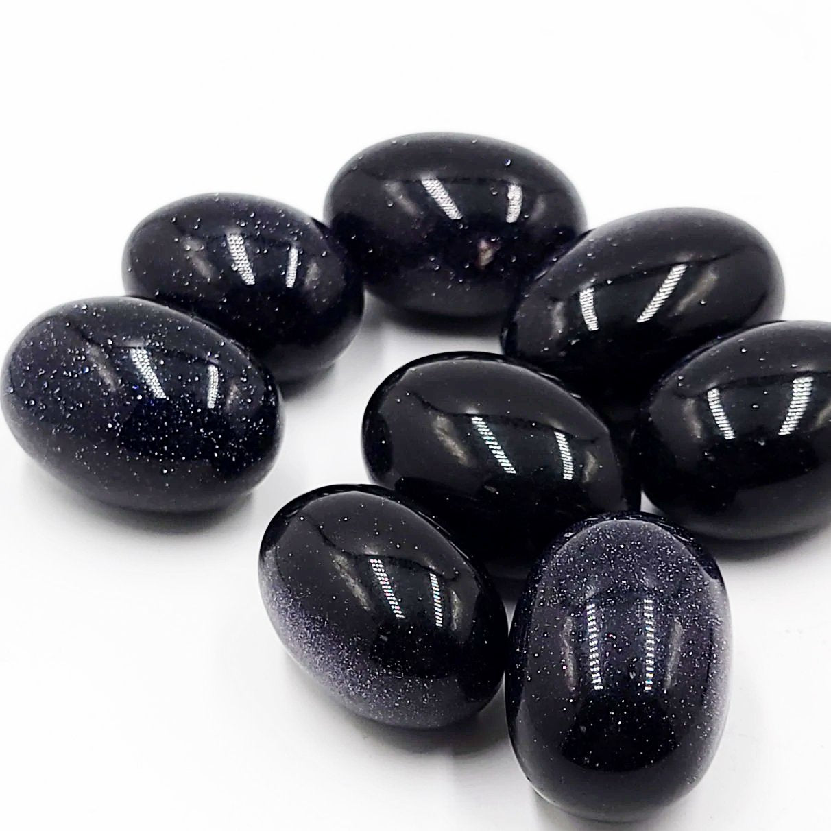 Blue Sandstone Tumbled Stone Blue Goldstone
